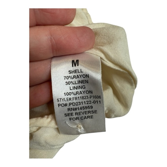 Dress Forum LA Orange Green Dropped Waist Collared Elasticized Sleeves Romper - Picture 8 of 16